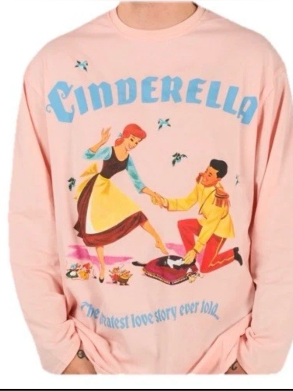Disney Cakeworthy Cinderella Pink Women's Shirt Small Runs Big NWOT